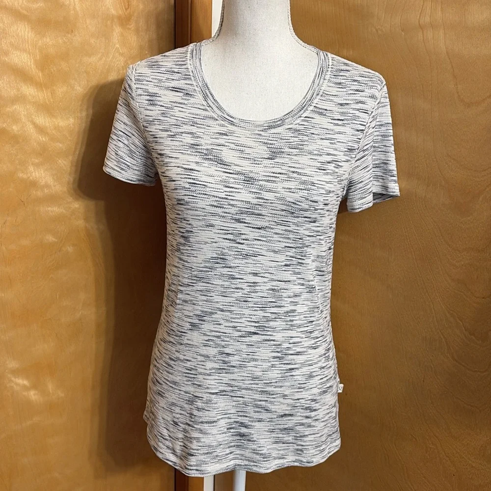 Lululemon Beat The Heat Short Sleeve Tiger Space Dye Shirt See Through Mesh Back